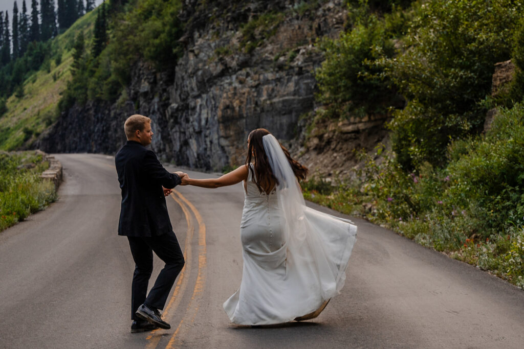 Adventure Photo Session Day After Wedding in Montana